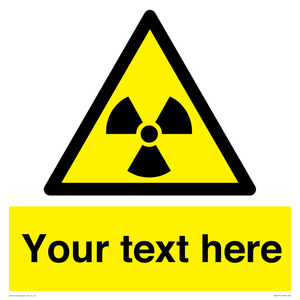 Custom Radioactive Material Sign